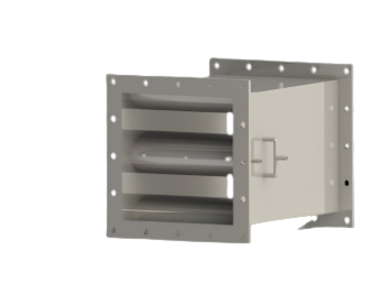 Aerofoil duct section side view