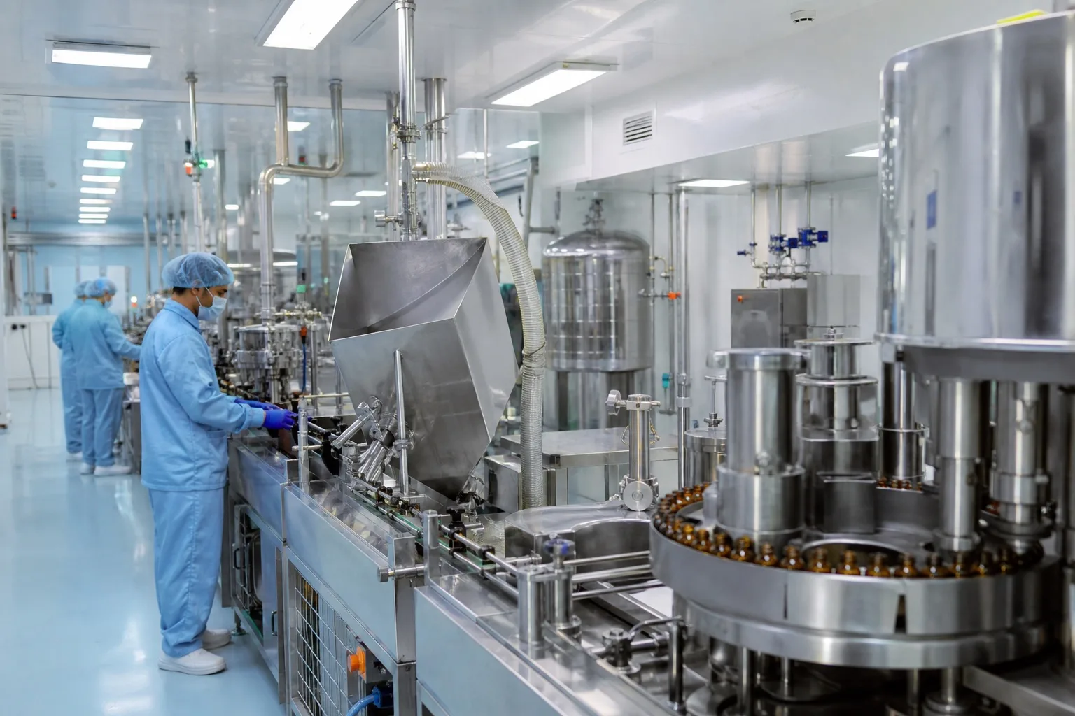 Indian pharmaceutical and food processing production line