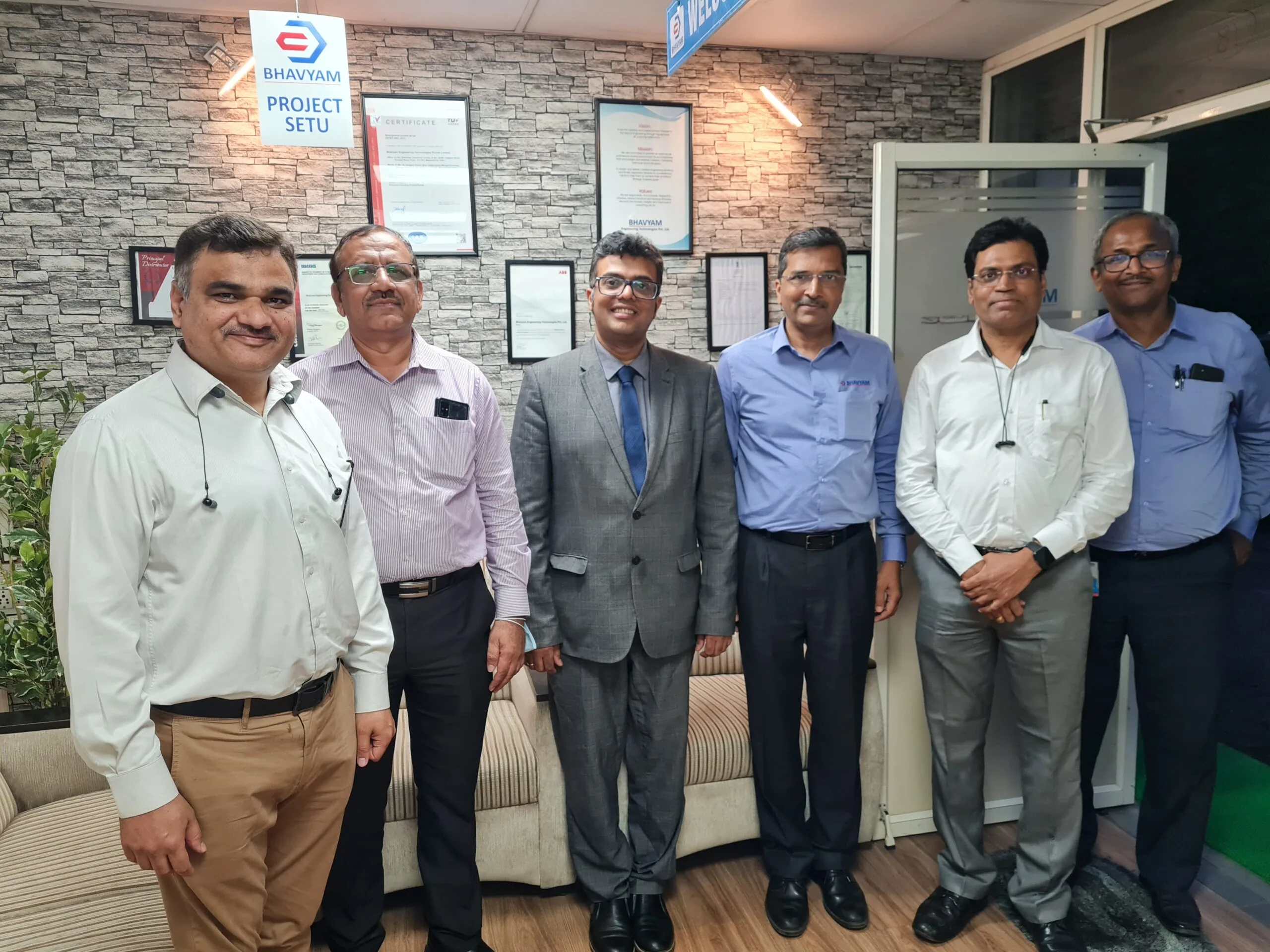 ABB team visit at Bhavyam Engineering
